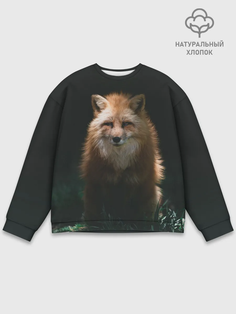 Мужской свитшот базовый / Хитрый Лис