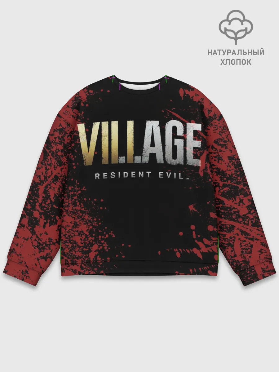 Мужской свитшот базовый / Resident Evil Village логотип