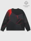 Мужской свитшот базовый / Красные плиты 3D