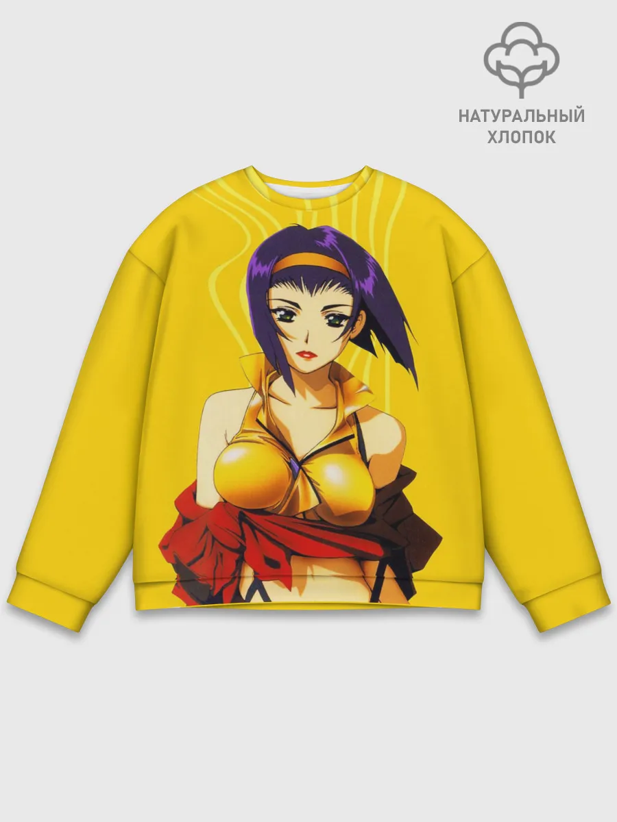 Мужской свитшот базовый / Cowboy Bebop. Фэй Валентайн
