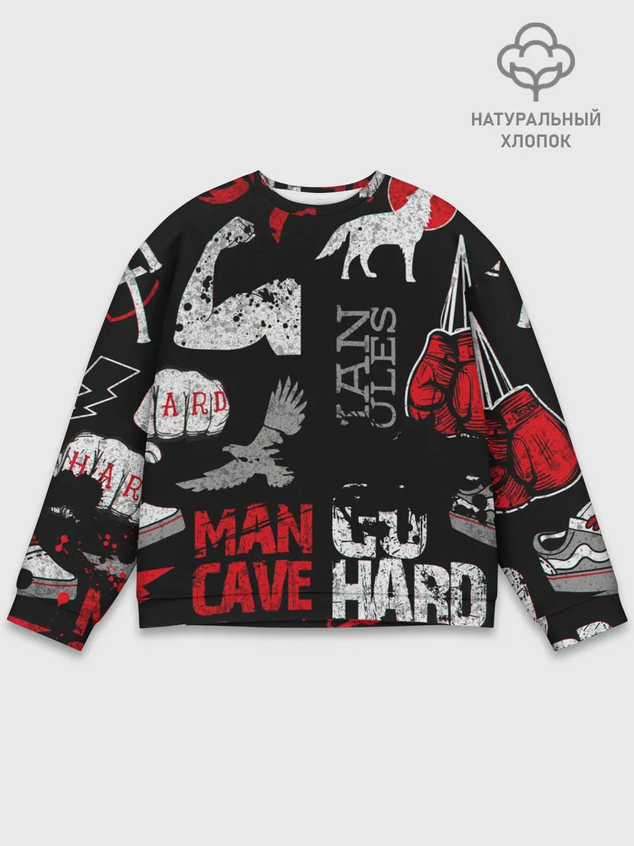 Мужской свитшот базовый / ЧТО ТО МОТИВАЦИОННОЕ 3D