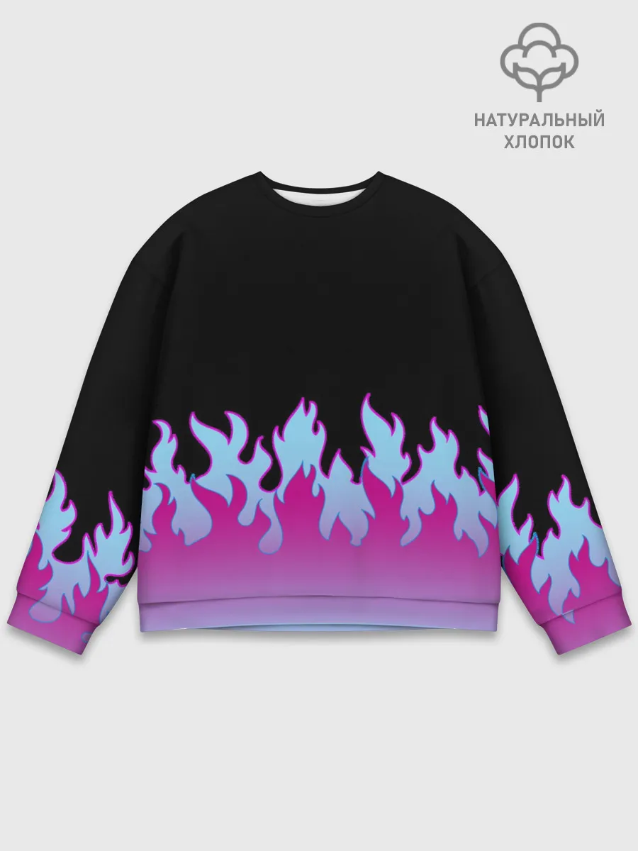 Мужской свитшот базовый / ПЛАМЯ 1.0
