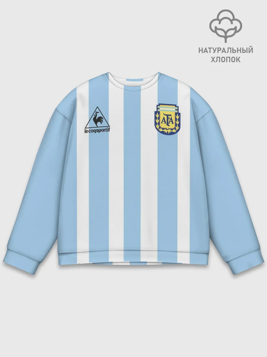 Мужской свитшот базовый / Форма Марадоны с автографом