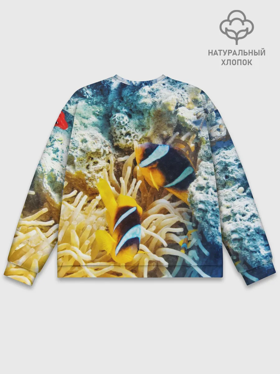 Мужской свитшот базовый / Морской мир