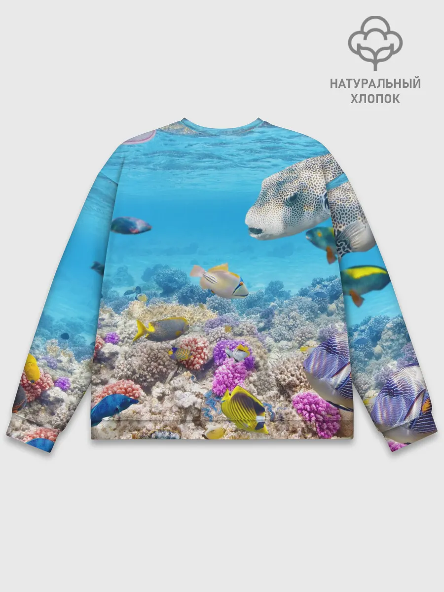 Мужской свитшот базовый / Морской мир