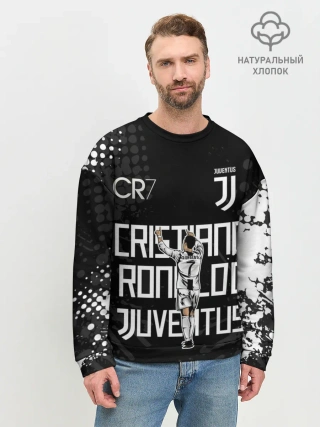 Мужской свитшот базовый / КРИШТИАНУ РОНАЛДУ / ЮВЕНТУС