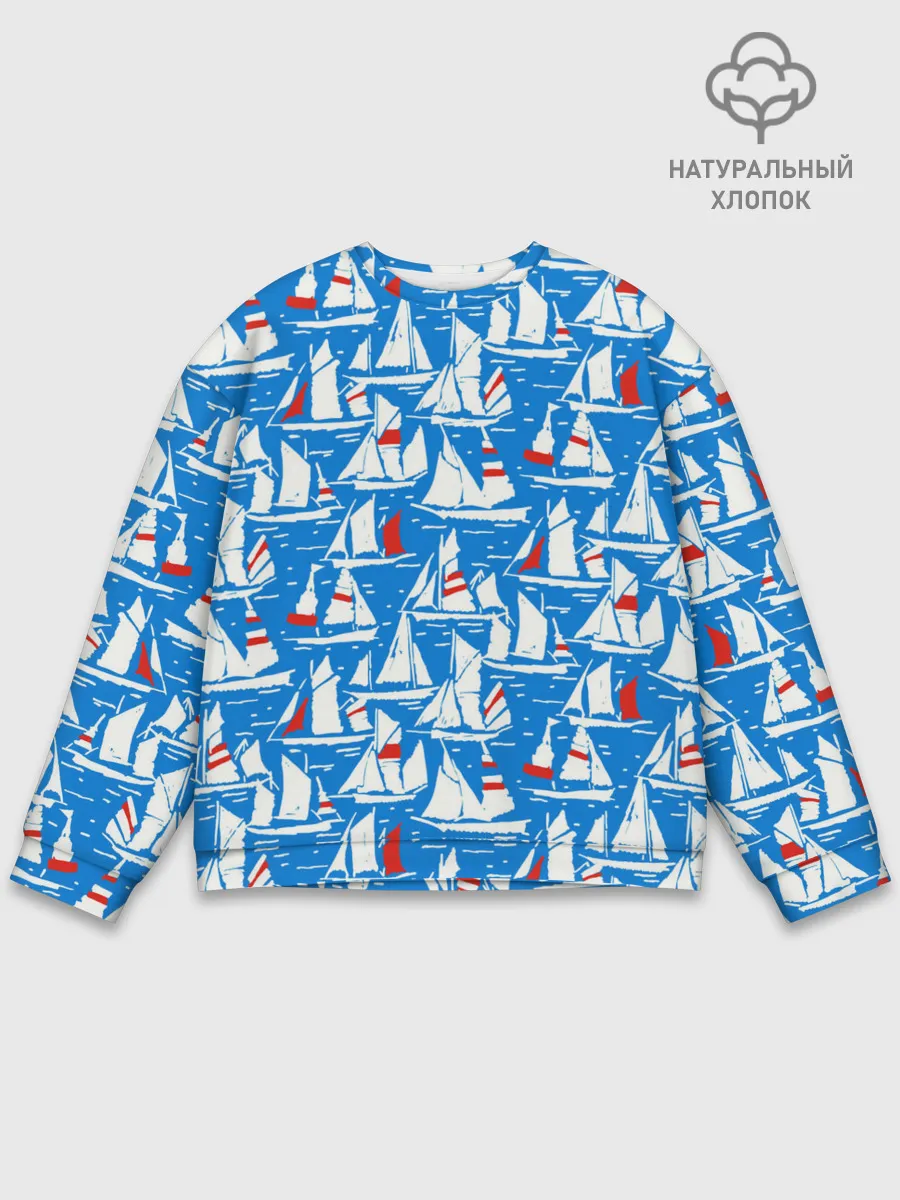 Мужской свитшот базовый / Яхты