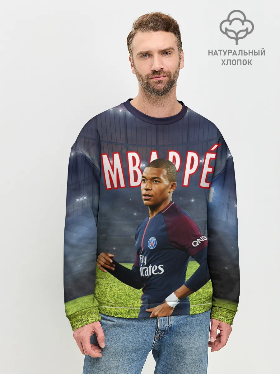 Мужской свитшот базовый / КИЛИАН МБАППЕ / KYLIAN MBAPPE