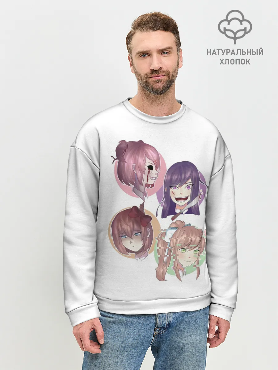 Мужской свитшот базовый / Doki Doki Literature Club