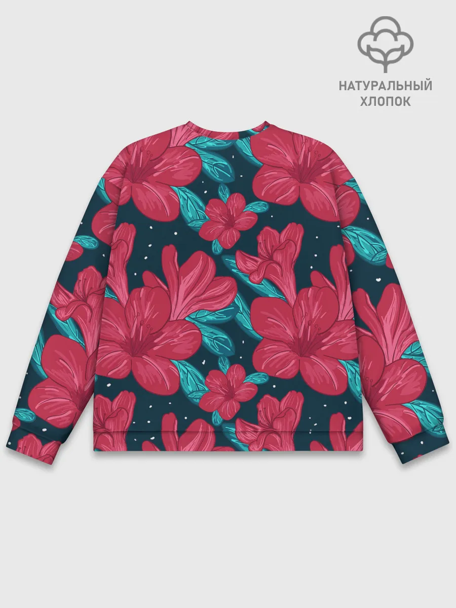 Мужской свитшот базовый / Моника в цветах