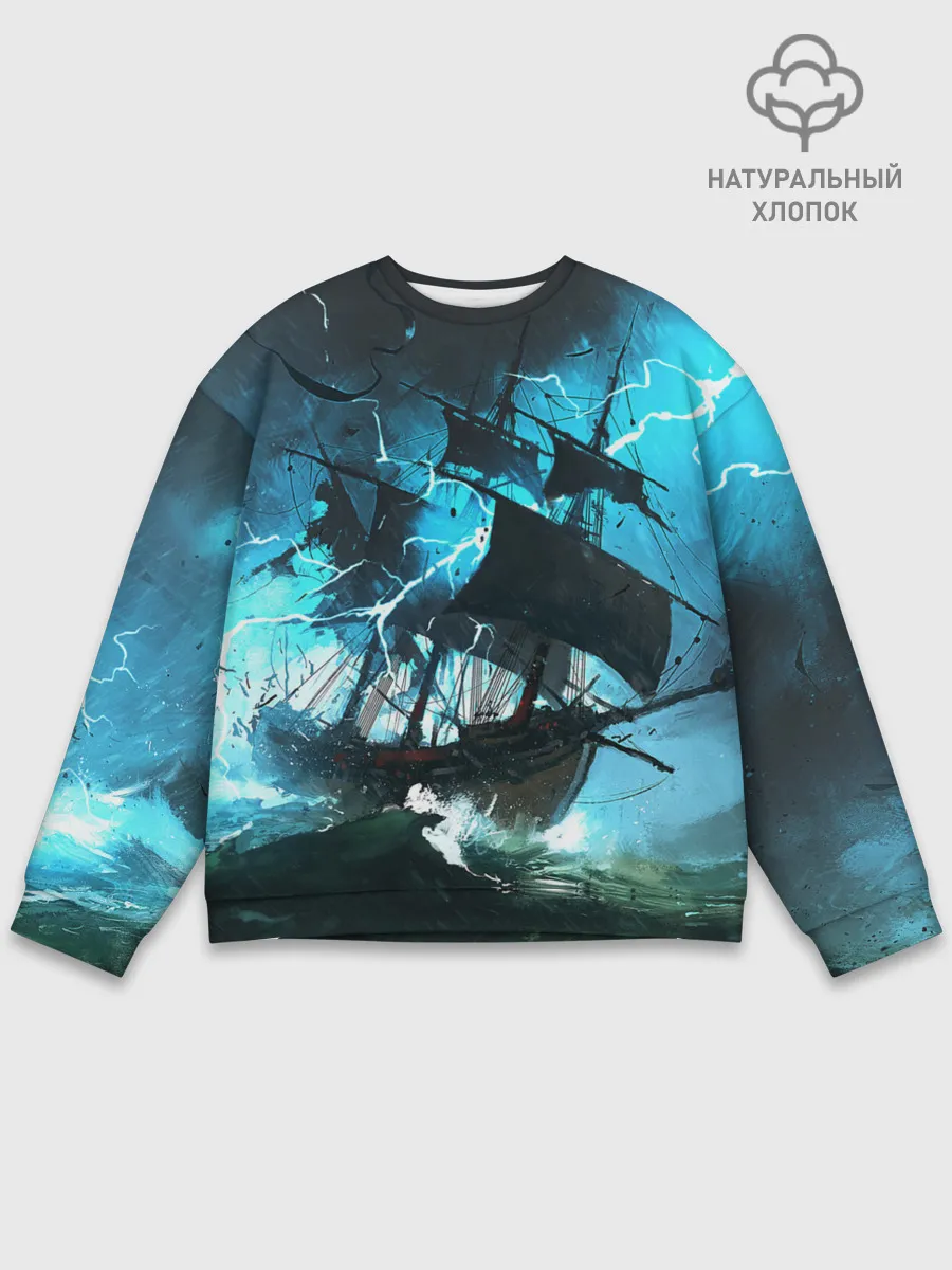 Мужской свитшот базовый / Летучий голландец