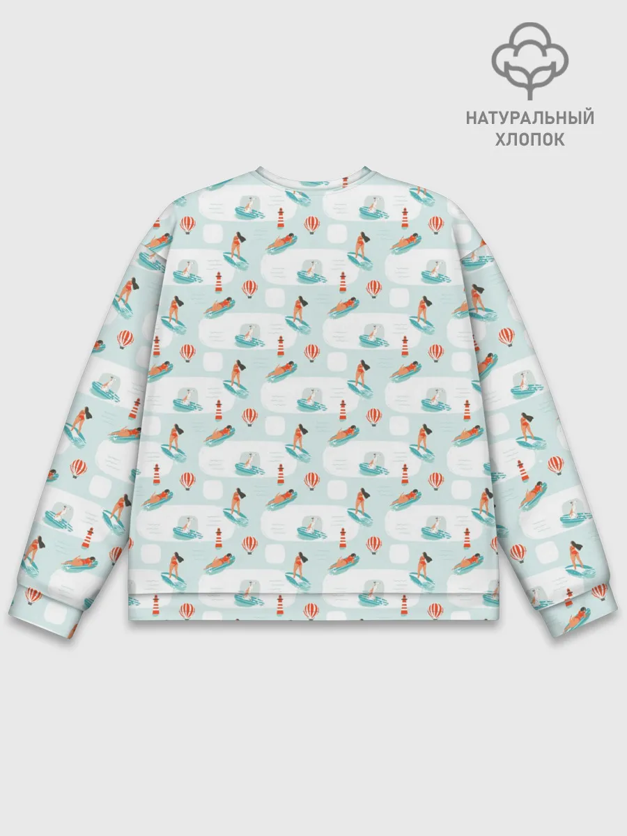 Мужской свитшот базовый / Серфингистка