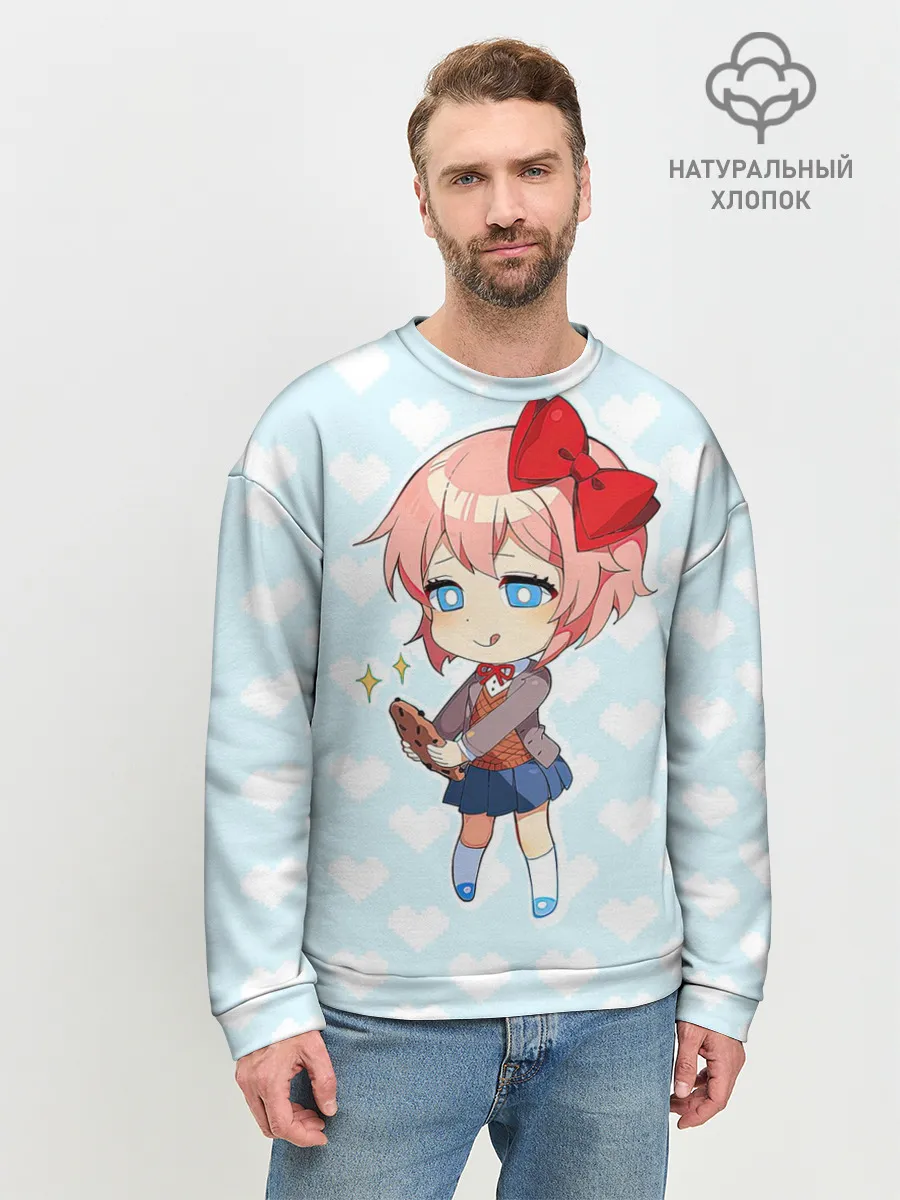 Мужской свитшот базовый / Chibi Sayori