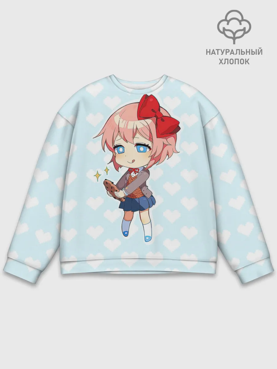 Мужской свитшот базовый / Chibi Sayori