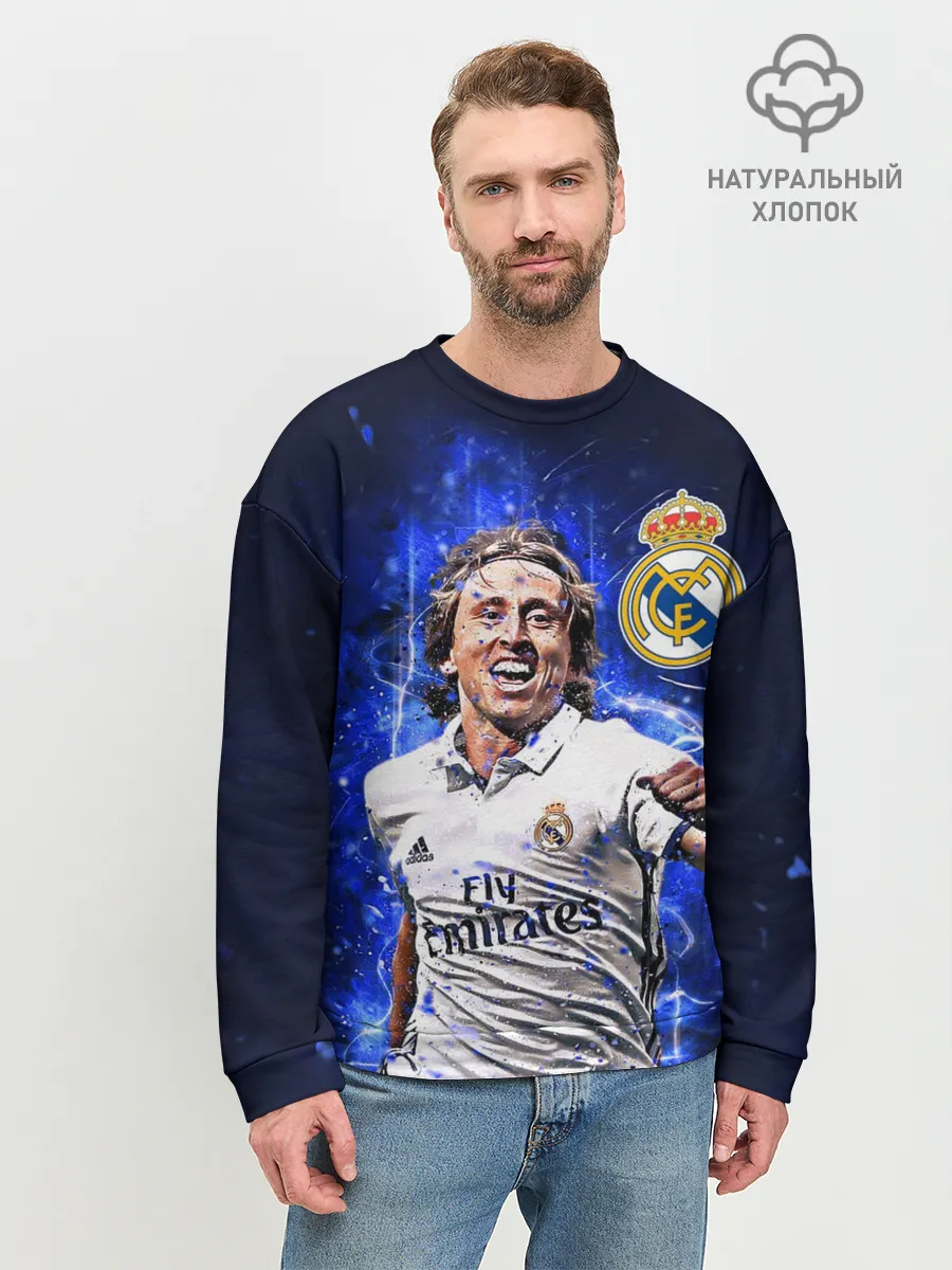 Мужской свитшот базовый / ЛУКА МОДРИЧ / РЕАЛ МАДРИД