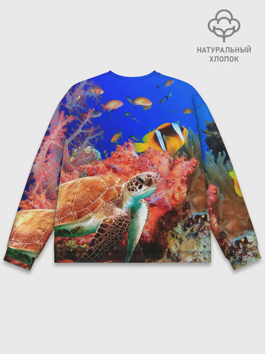 Мужской свитшот базовый / Морская черепаха