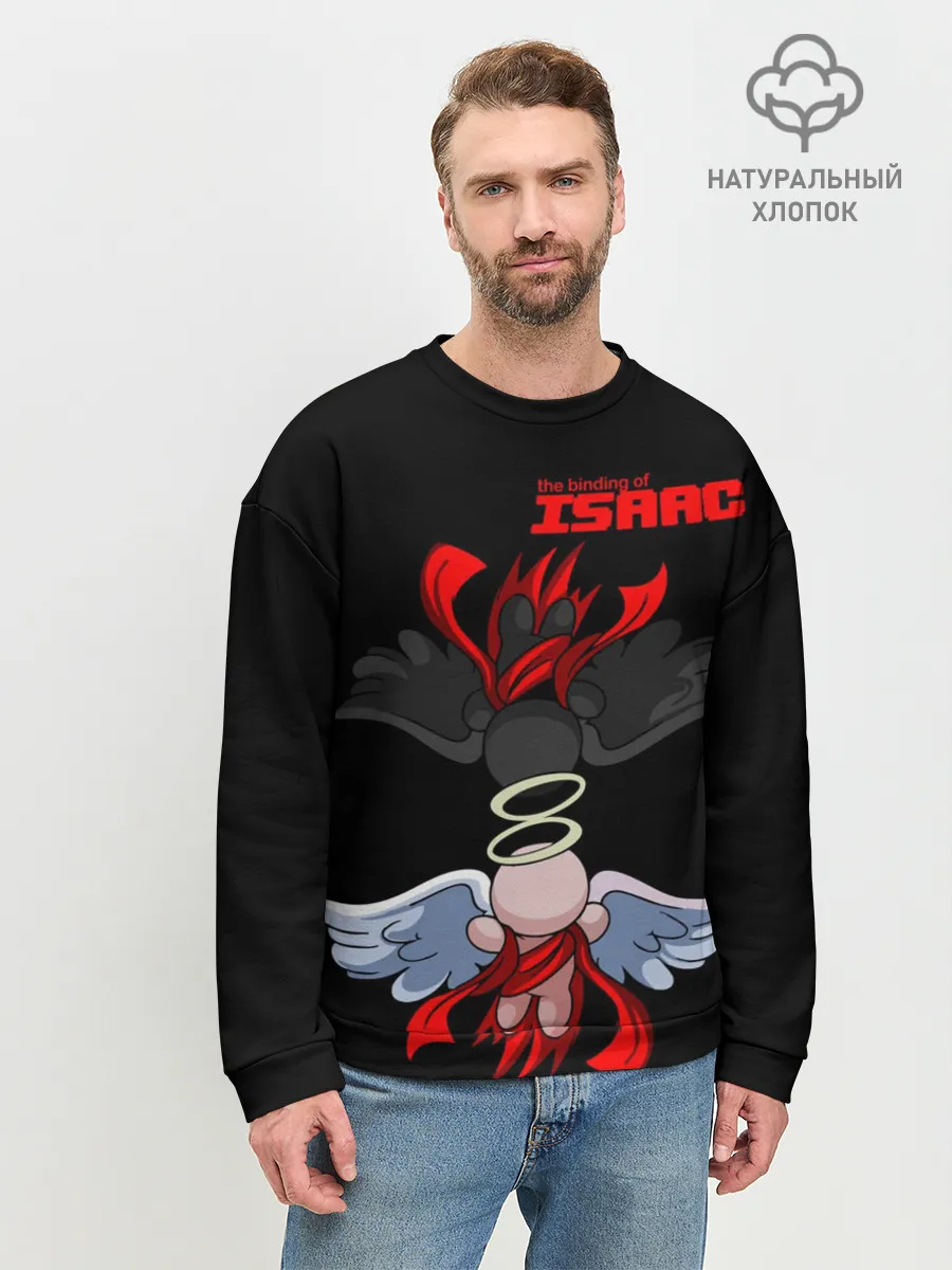 Мужской свитшот базовый / The Binding of isaac Angels