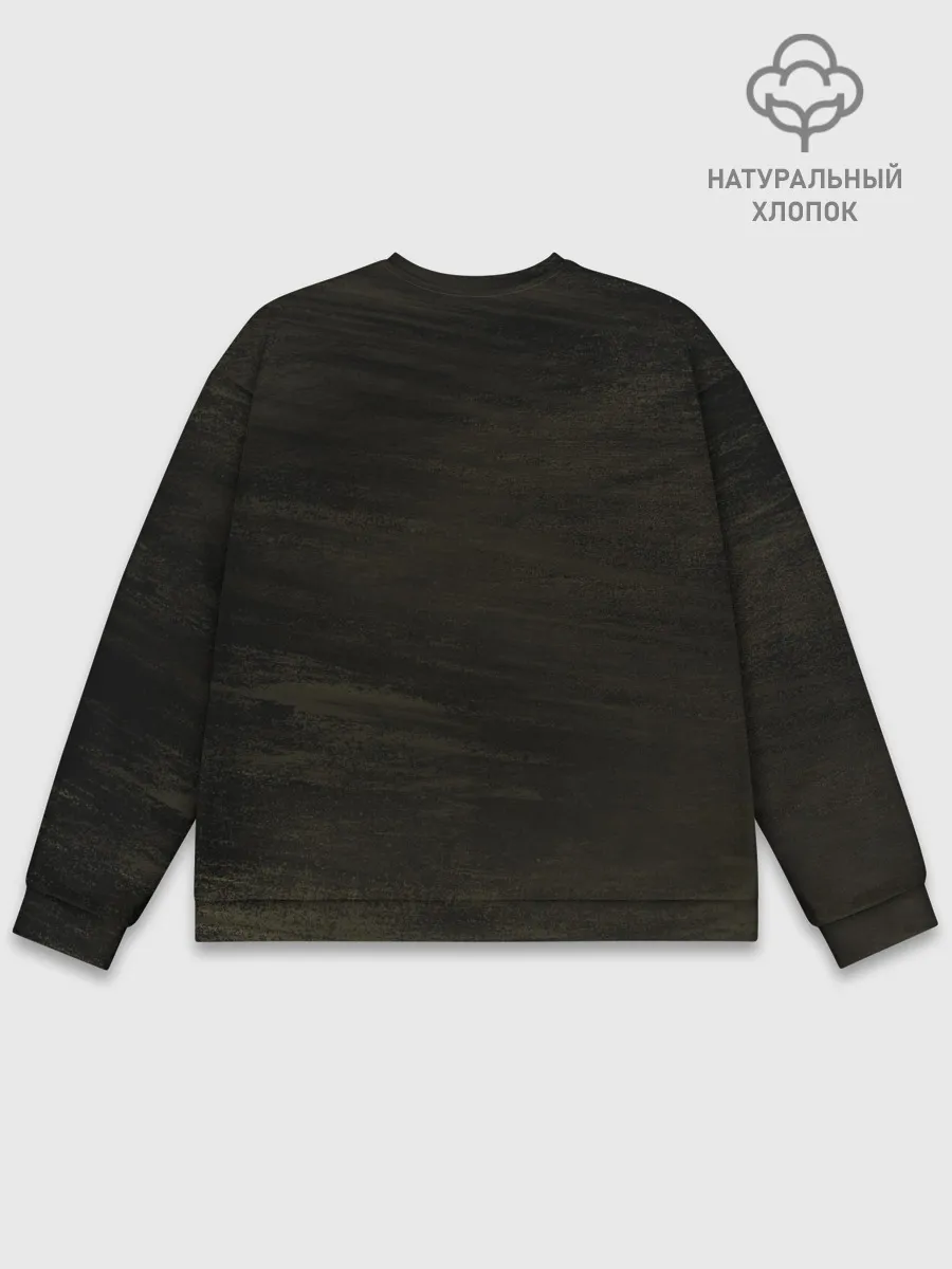 Мужской свитшот базовый / Юно | Черный Клевер