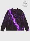 Мужской свитшот базовый / GENSHIN IMPACT МОЛНИЯ НЕОН