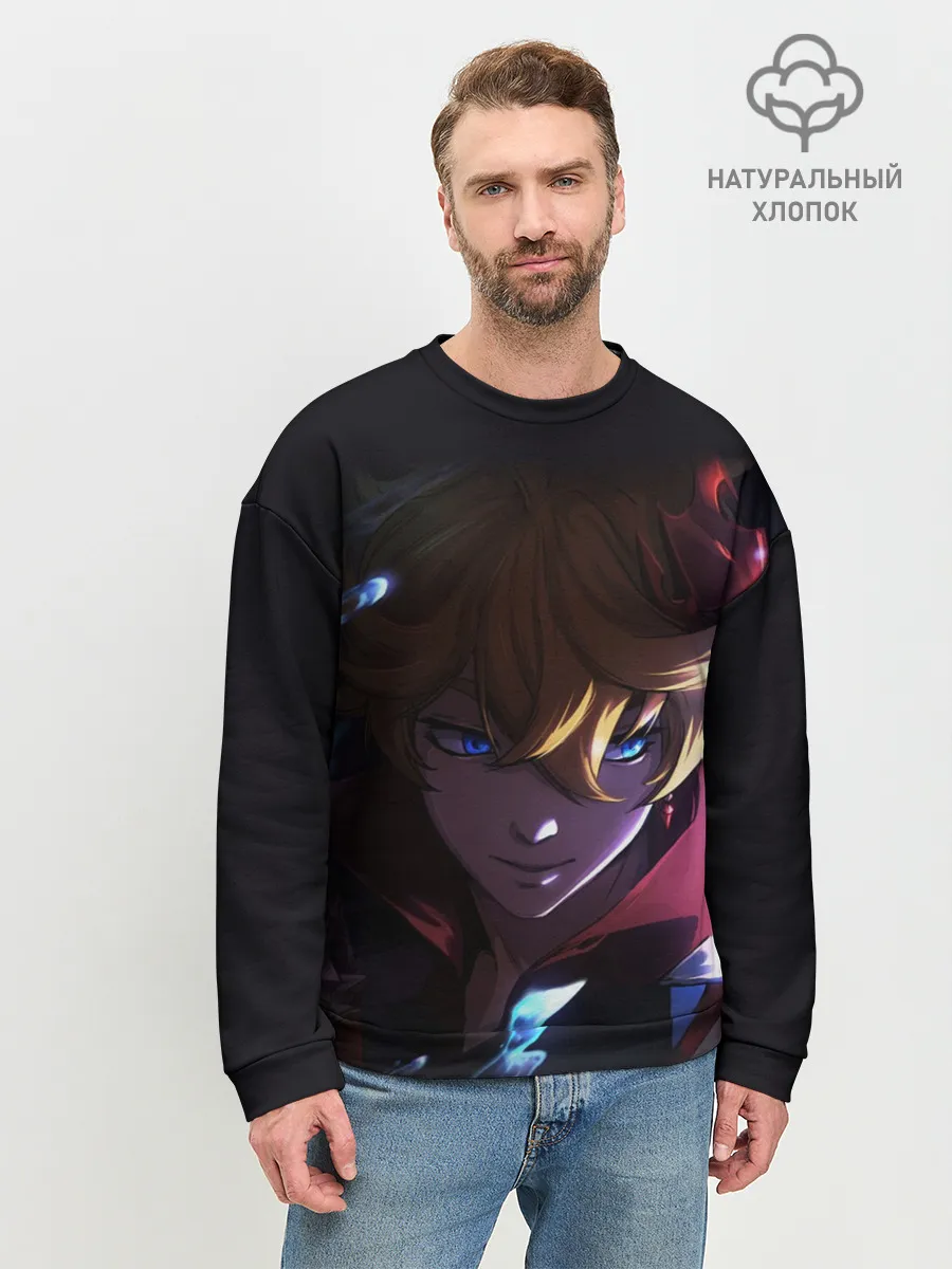 Мужской свитшот базовый / ТАРТАЛЬЯ - GENSHIN IMPACT