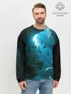 Мужской свитшот базовый / Коралловые рыбки