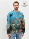 Мужской свитшот базовый / Коралловые рыбки