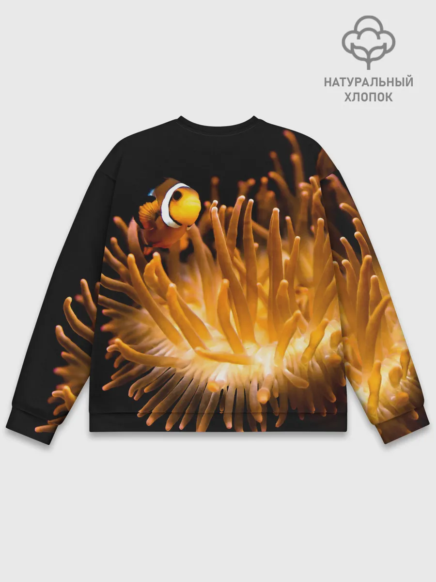 Мужской свитшот базовый / Клоуны в актинии