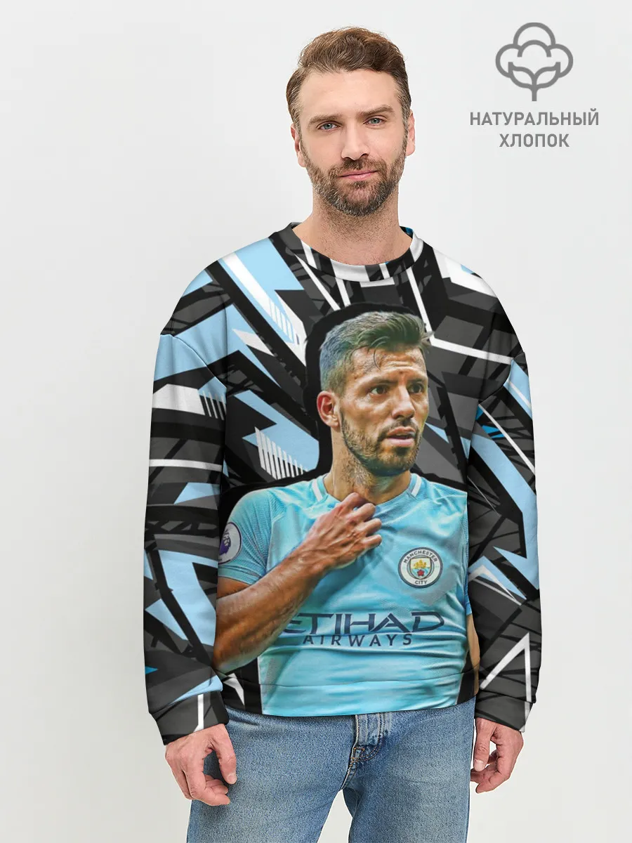 Мужской свитшот базовый / Серхио Агуэро