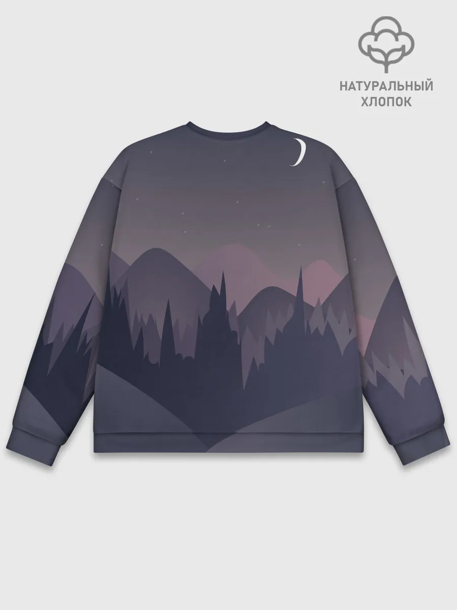 Мужской свитшот базовый / night forest