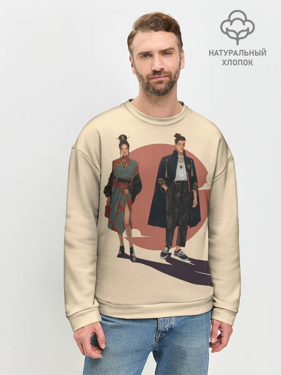 Мужской свитшот базовый / Катара и Сокка