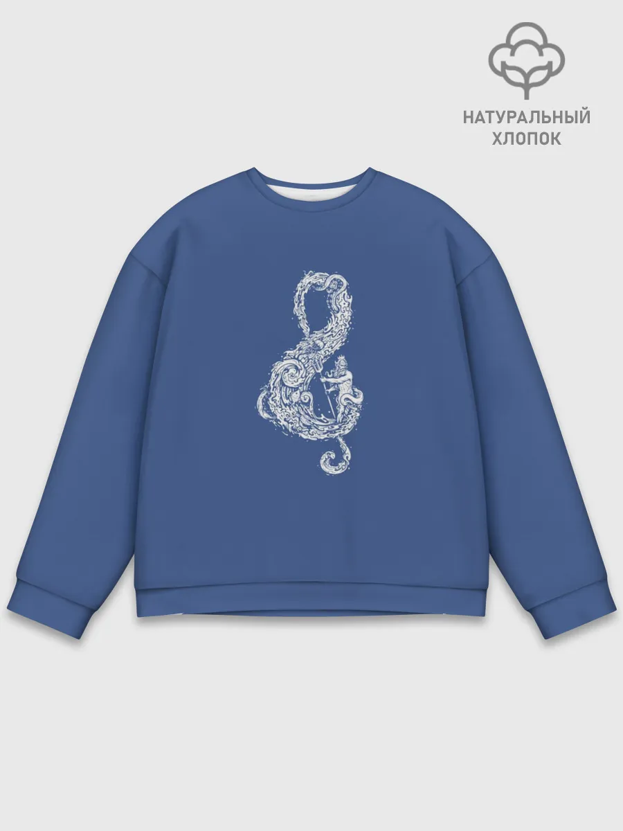 Мужской свитшот базовый / Звуки Океана