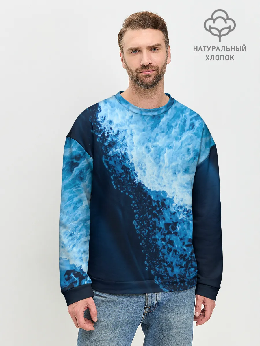 Мужской свитшот базовый / море