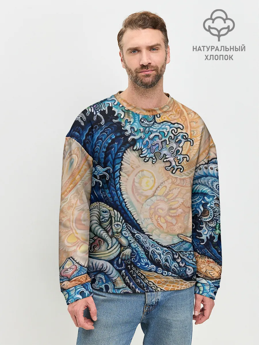 Мужской свитшот базовый / Indian Ocean psychedelics