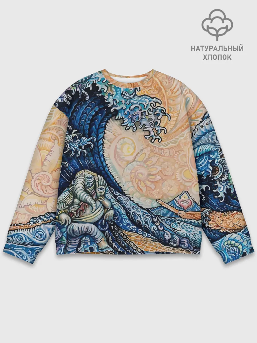 Мужской свитшот базовый / Indian Ocean psychedelics