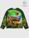 Мужской свитшот базовый / Тропическая лягушка