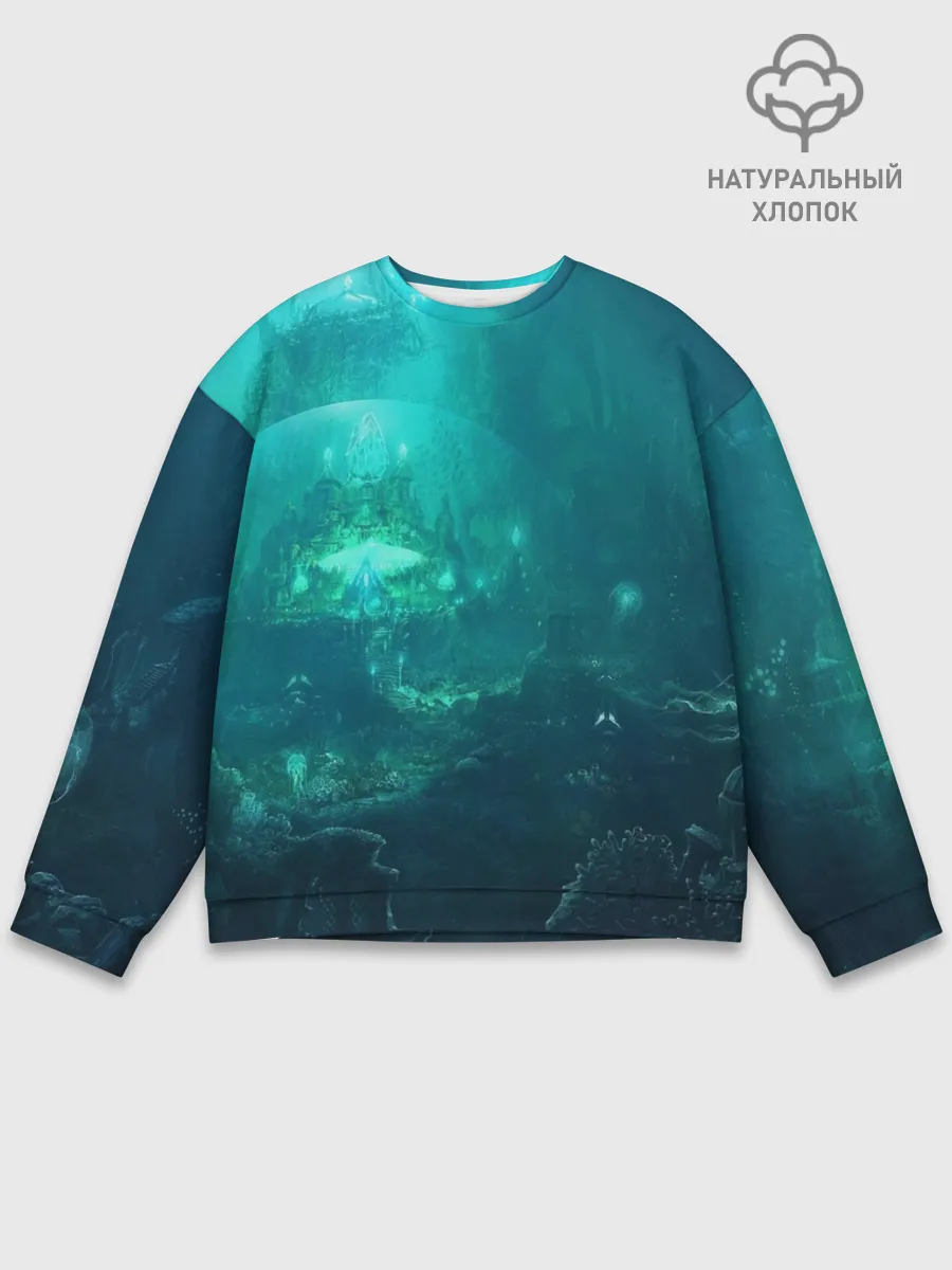 Мужской свитшот базовый / Дно морское