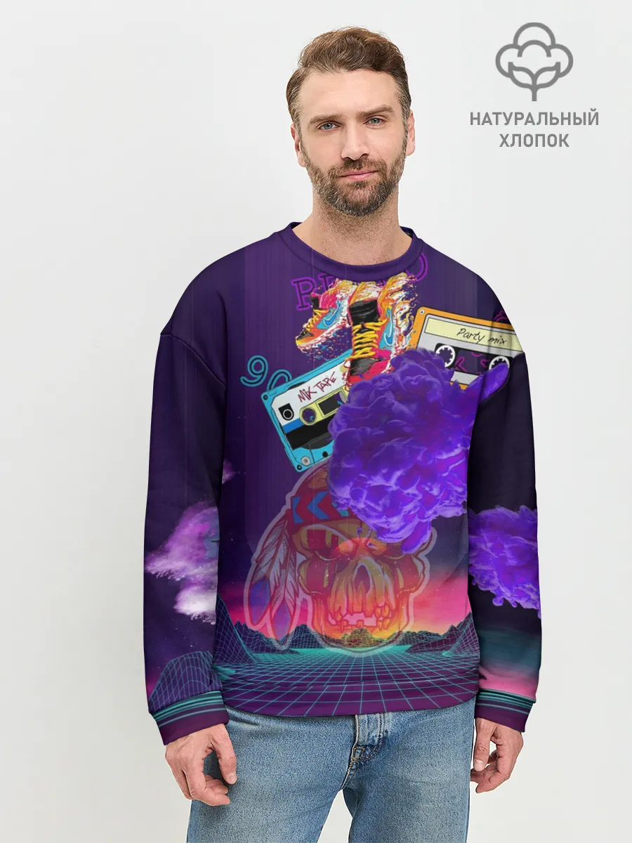 Мужской свитшот базовый / Ретро 90-е.