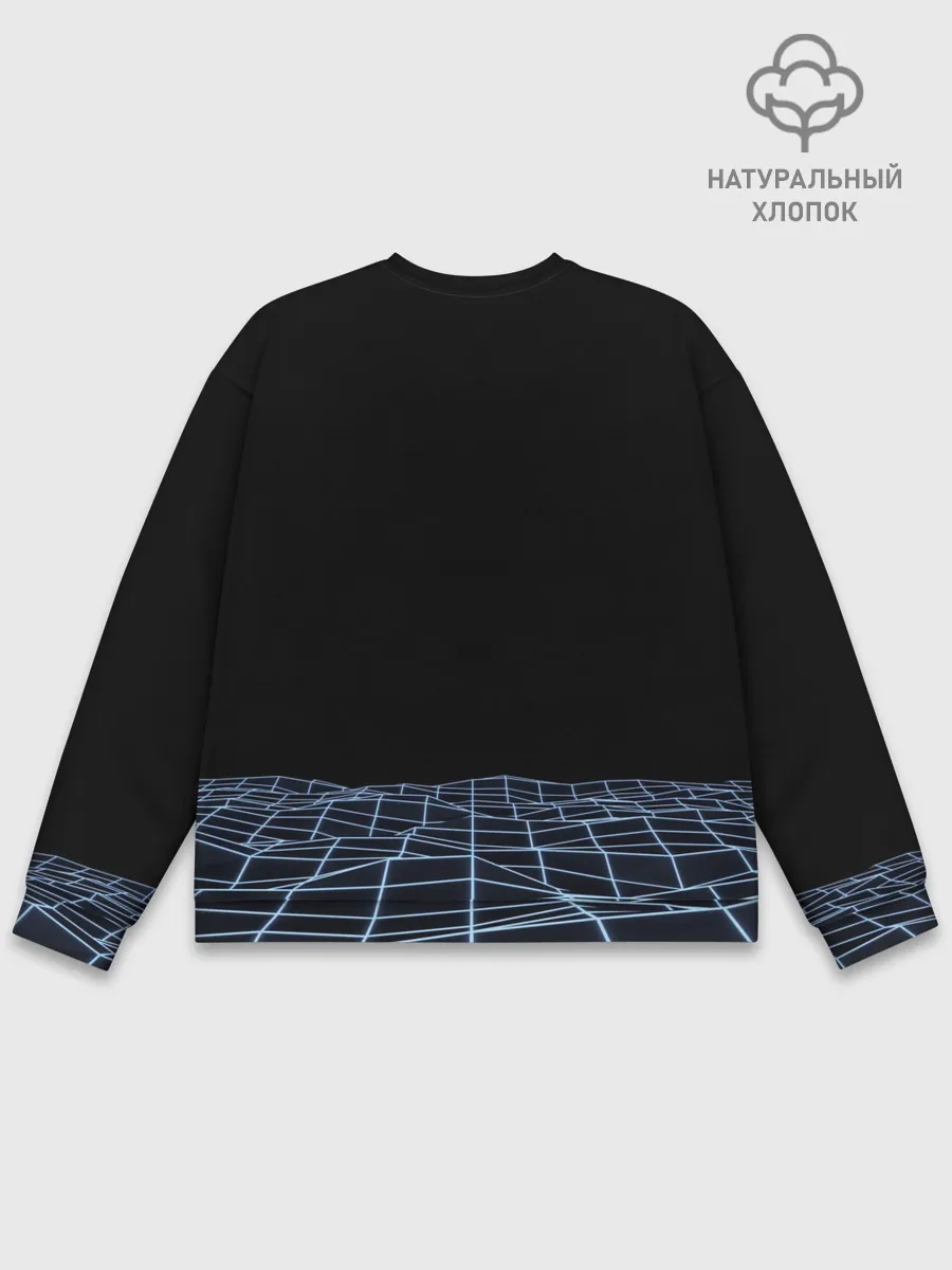 Мужской свитшот базовый / Цифровой восход