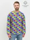 Мужской свитшот базовый / Поп-арт