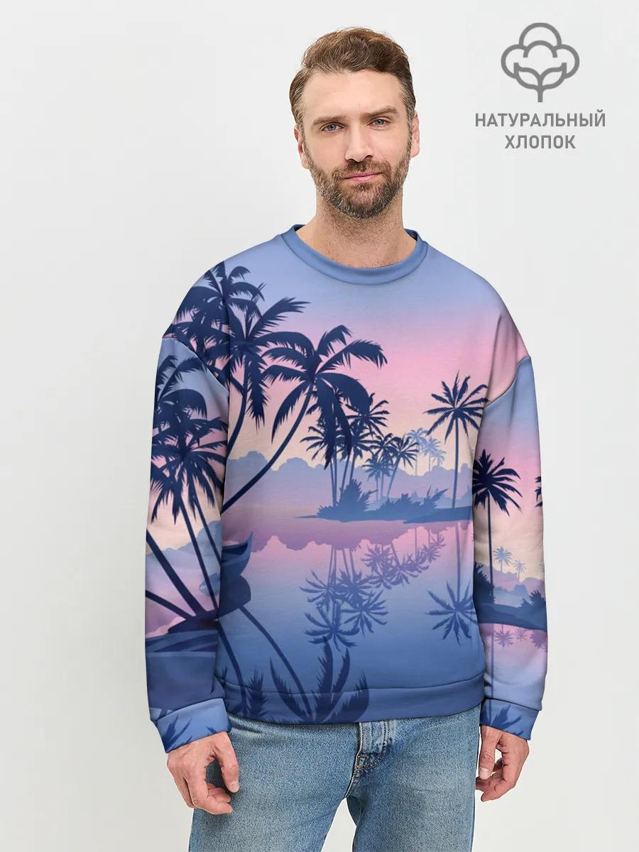 Мужской свитшот базовый / Тихая заводь