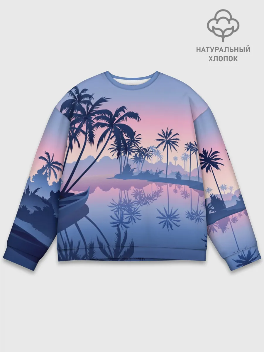 Мужской свитшот базовый / Тихая заводь