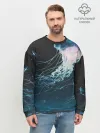 Мужской свитшот базовый / Рисунок медуза