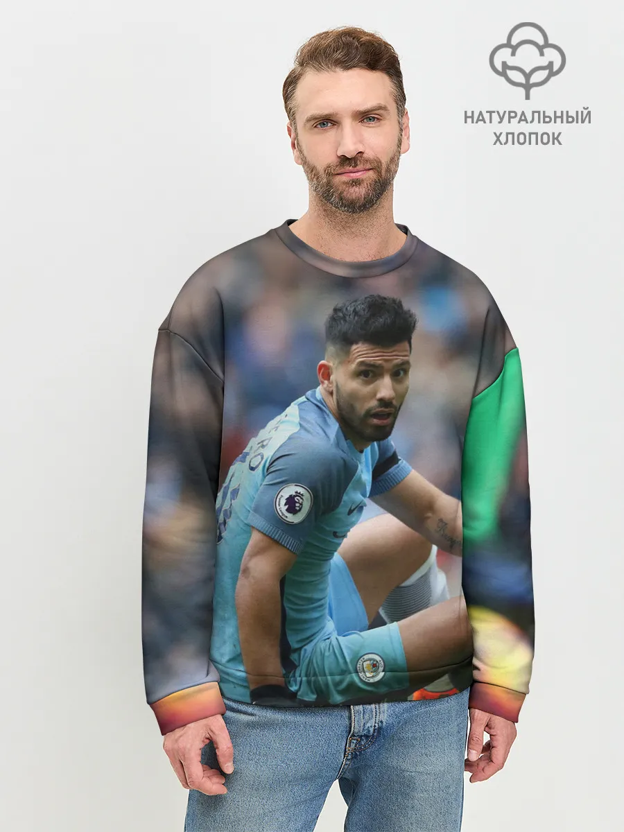 Мужской свитшот базовый / Серхио Агуэро