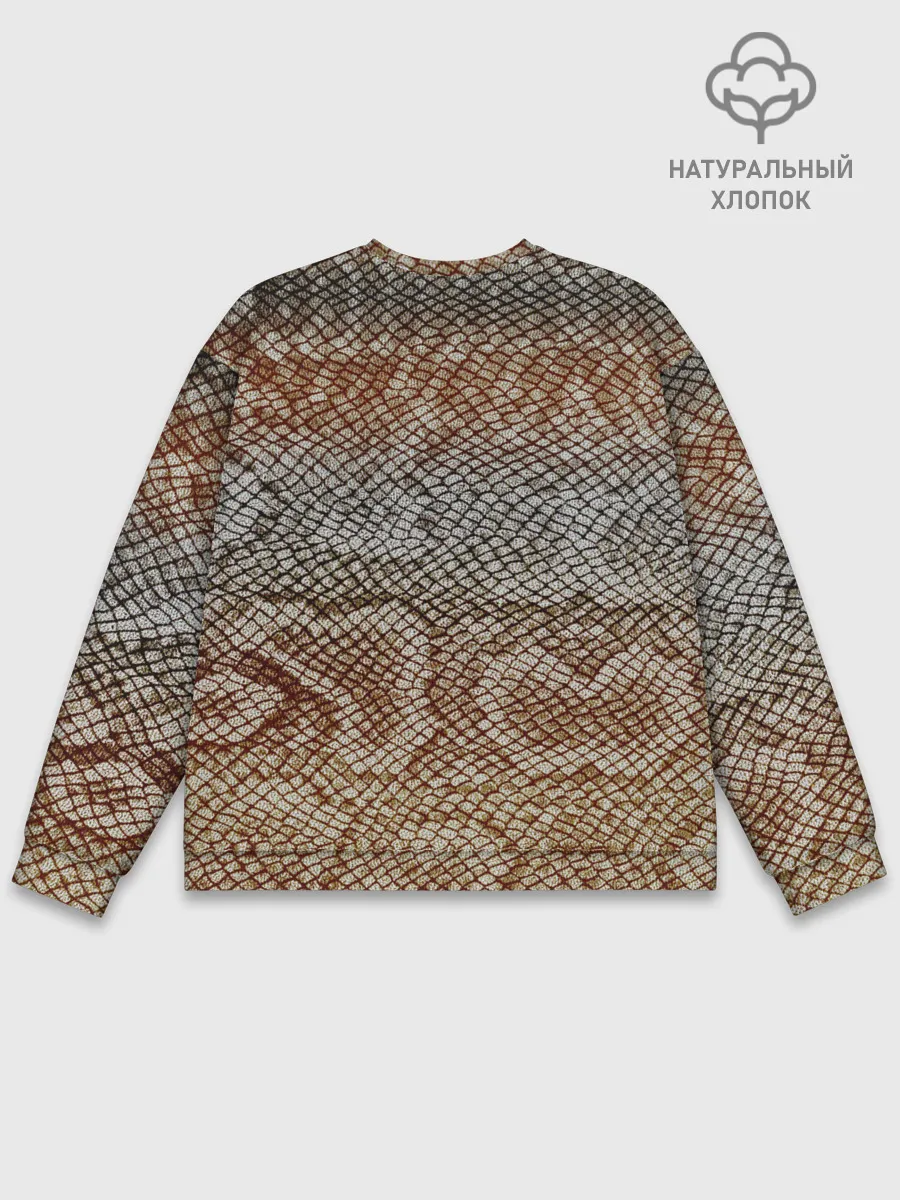 Мужской свитшот базовый / Snake skin