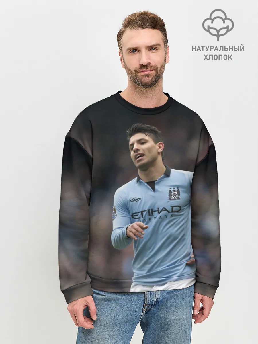 Мужской свитшот базовый / Серхио Агуэро