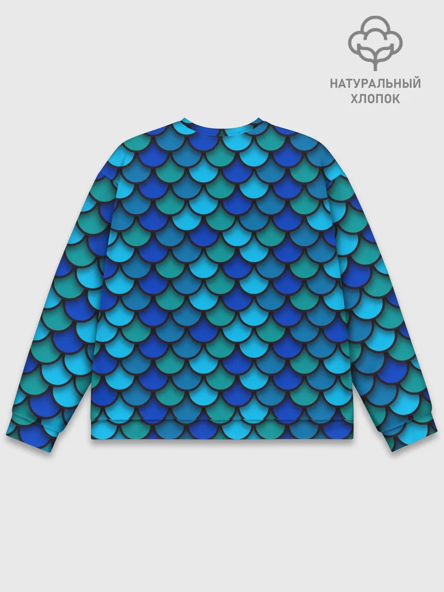 Мужской свитшот базовый / Чешуя рыбы