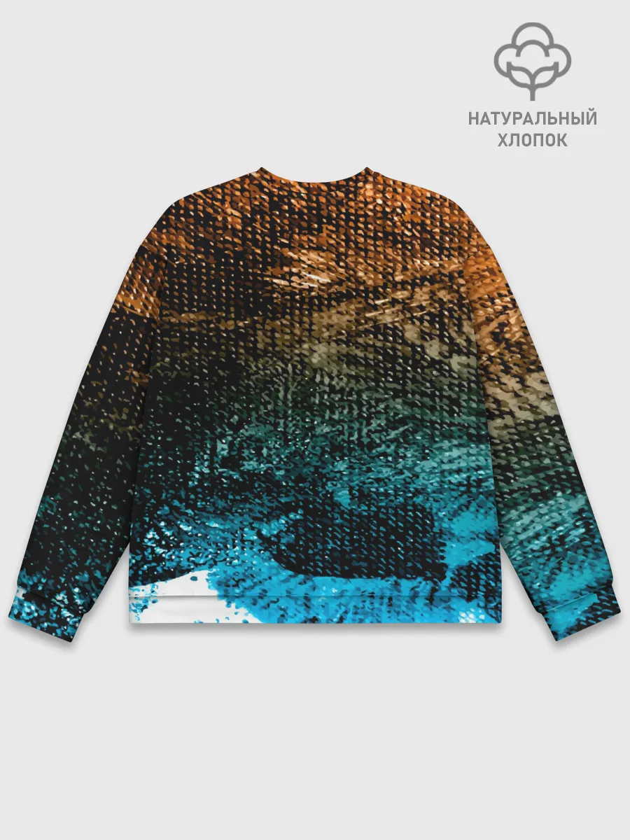 Мужской свитшот базовый / Рыба на крючке