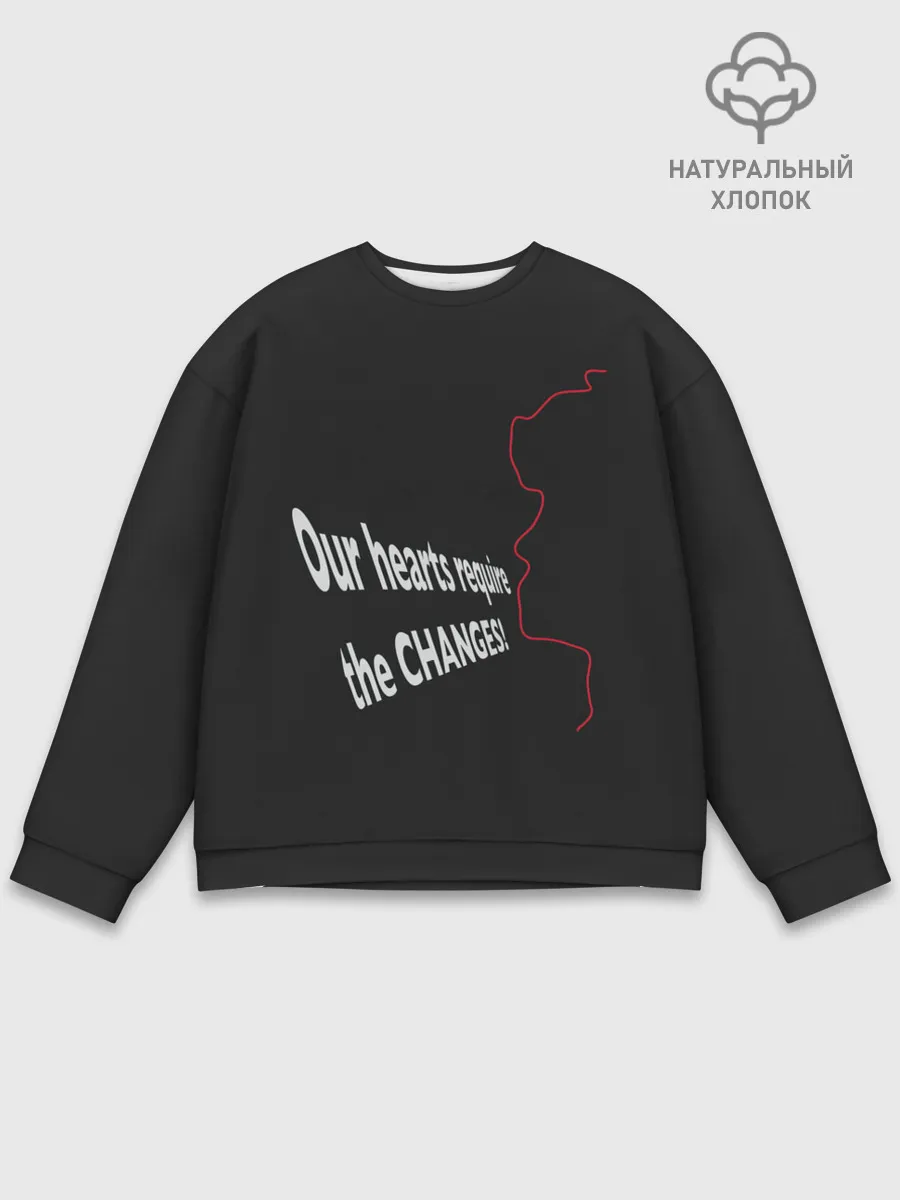 Мужской свитшот базовый / Перемен! Цой