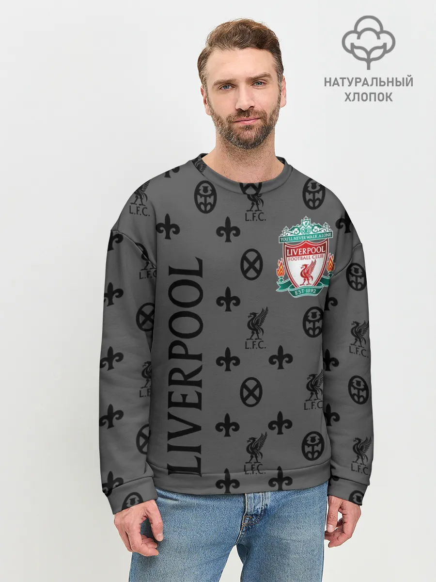 Мужской свитшот базовый / LIVERPOOL / ЛИВЕРПУЛЬ / LV