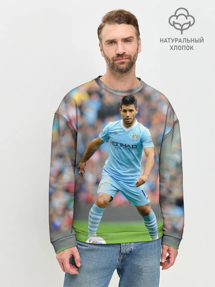 Мужской свитшот базовый / Серхио Агуэро